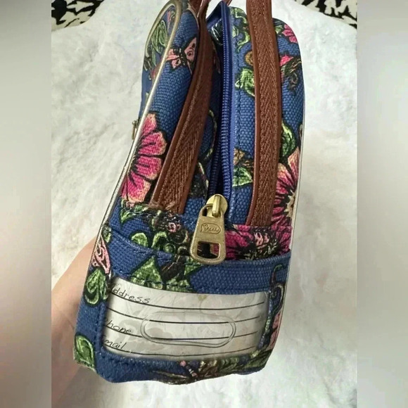 Sakroots Lunch Bag Thermal 9" x 4" x 7" Floral "True Love" Peace Insulated - Picture 4 of 14